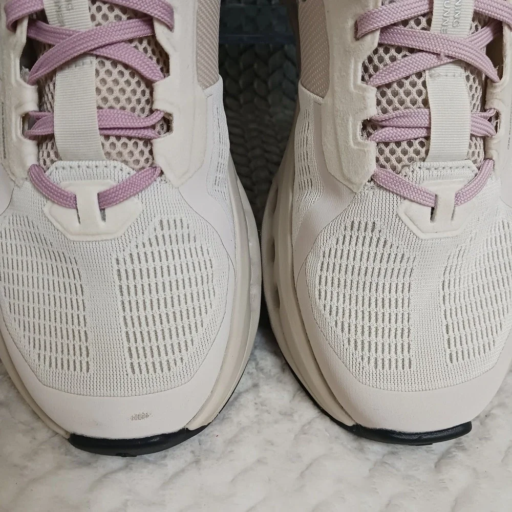 Once We Were Warriors Women's Athletic Trainers in White and Light Pink